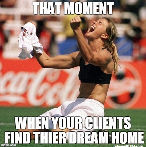 Real Estate Meme - That moment when your clients find their dream home
