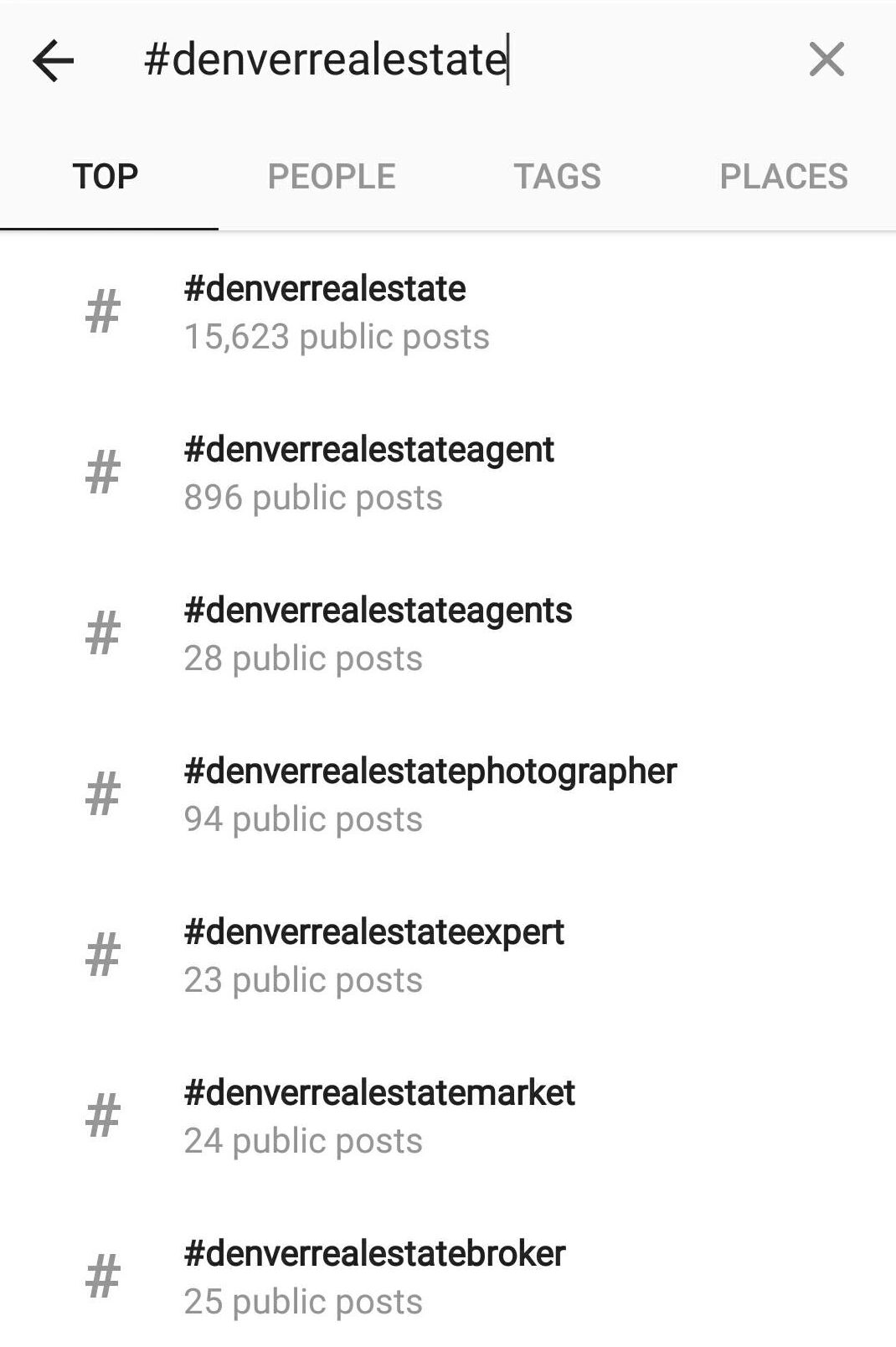 Instagram Hashtag result for #denverrealestate