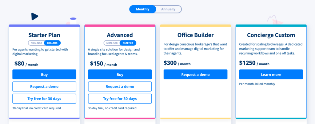 placester pricing plans