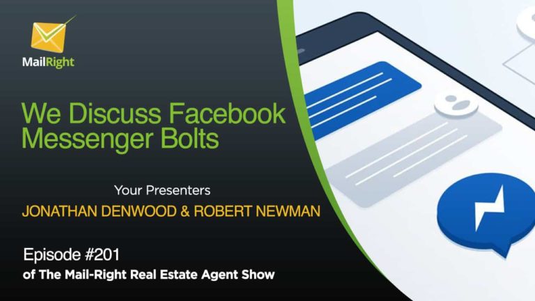 Episode 201 Facebook Messenger Bots for Real Estate Agents