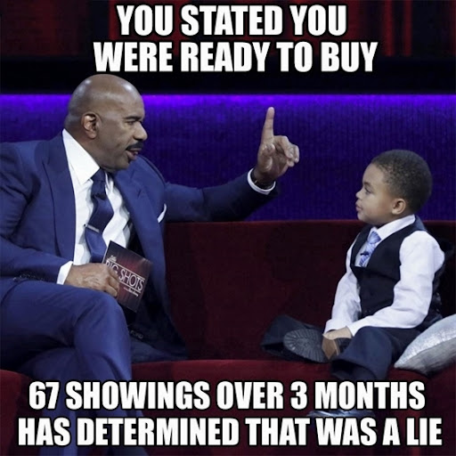 2023 funny real estate meme - steve harvey with kid real estate meme ready buyer