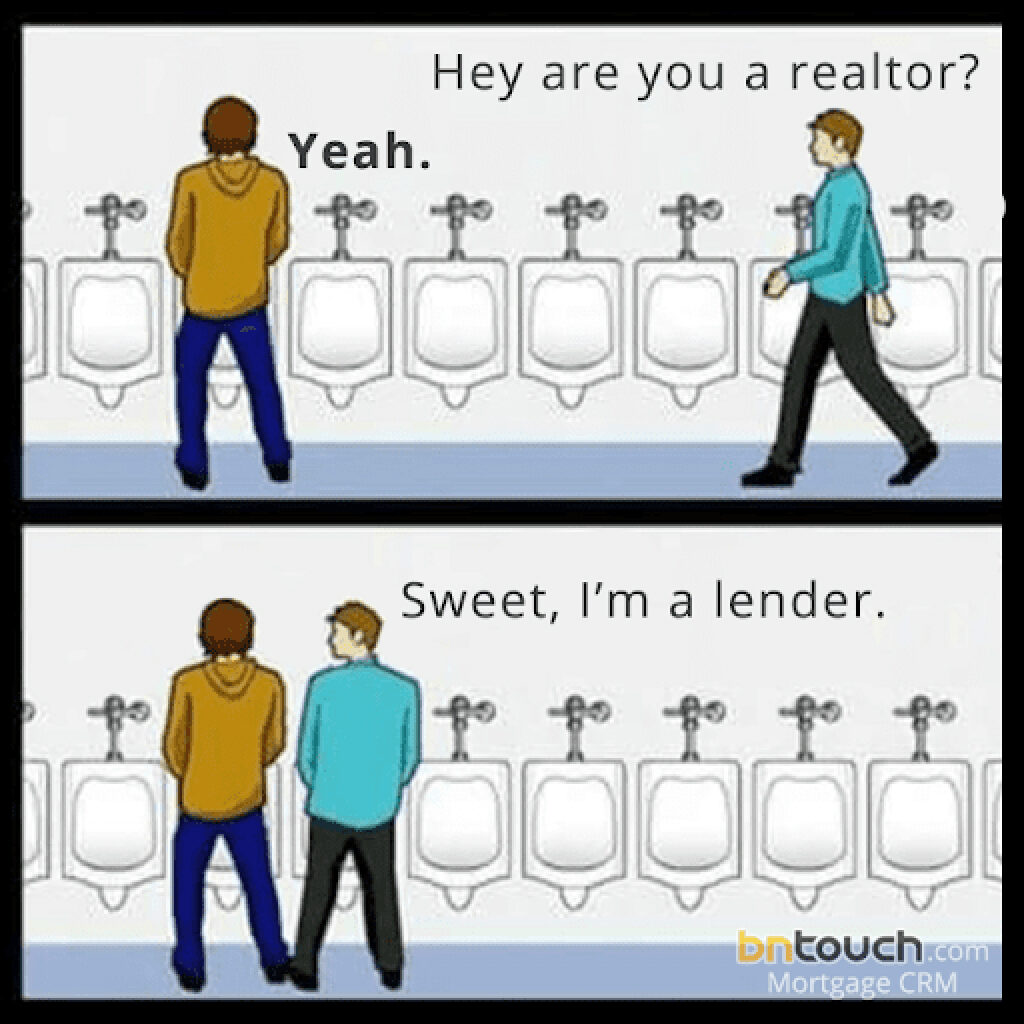 Funny realtor vs lender meme