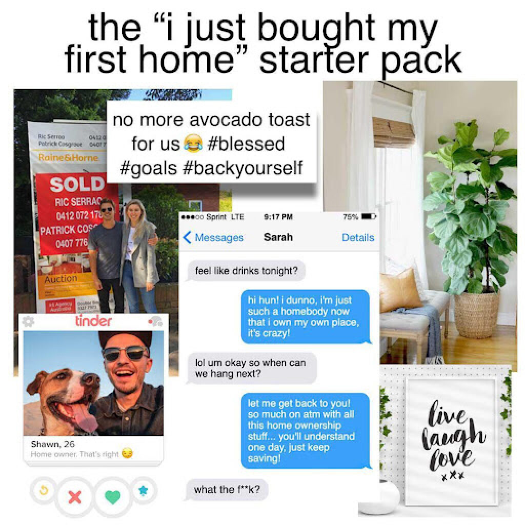 New Homeowner Meme - Just boaght my first home starter pack