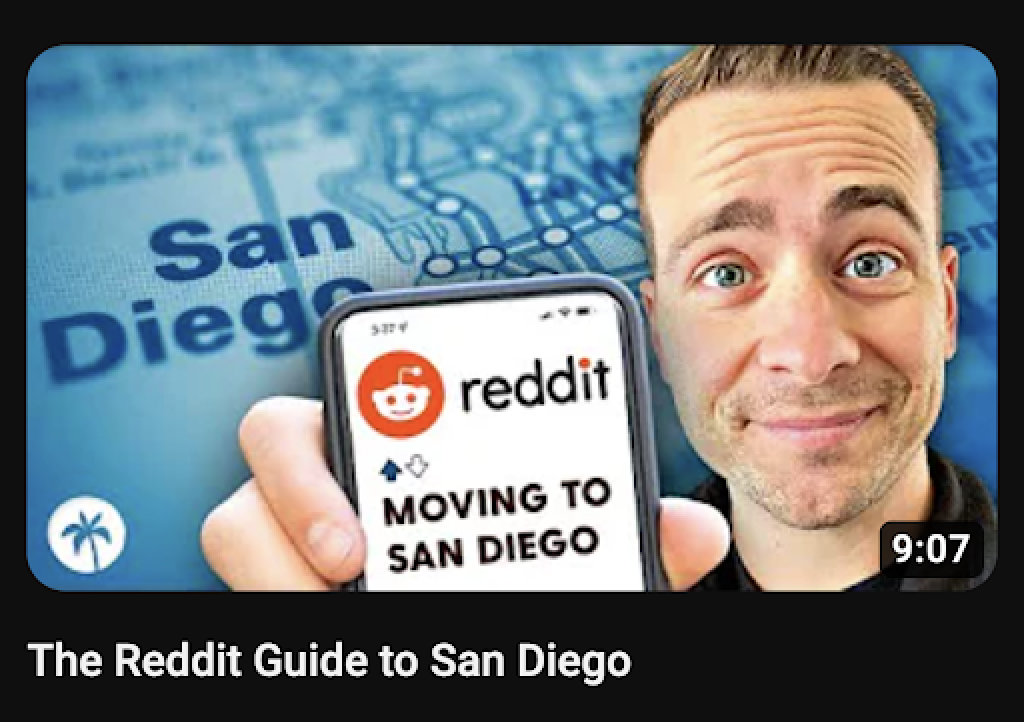 Popular moving to San Diego Youtube thumbnail 2023