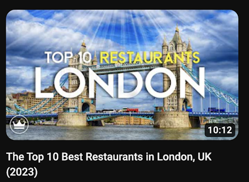 Most clickable Best Restaurants Youtube thumbnail 2023