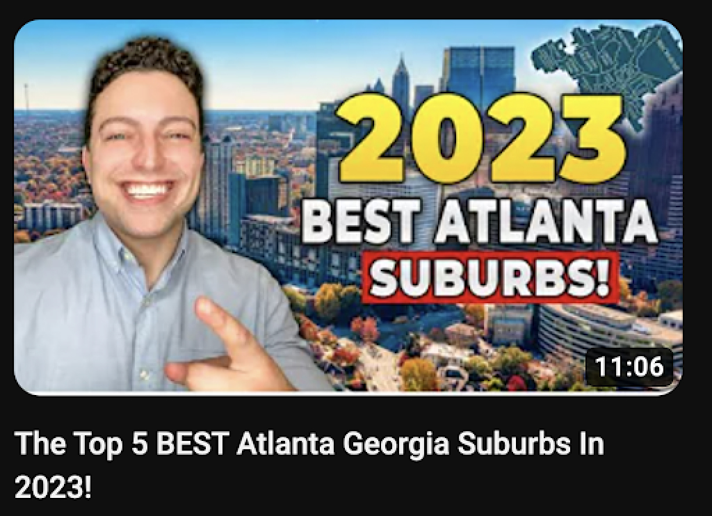 Most clickable best neighborhoods and suburbs Youtube thumbnail 2023