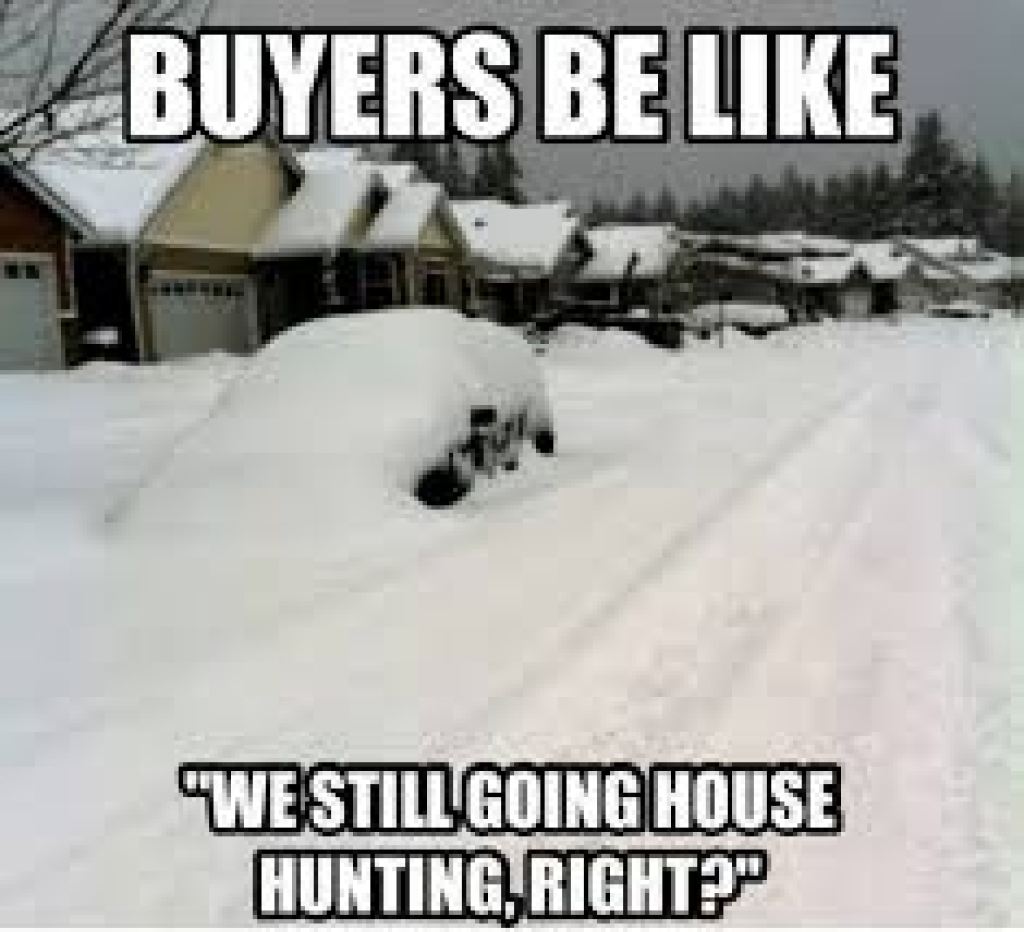 buyers want to go house hunting in the snow meme funny
