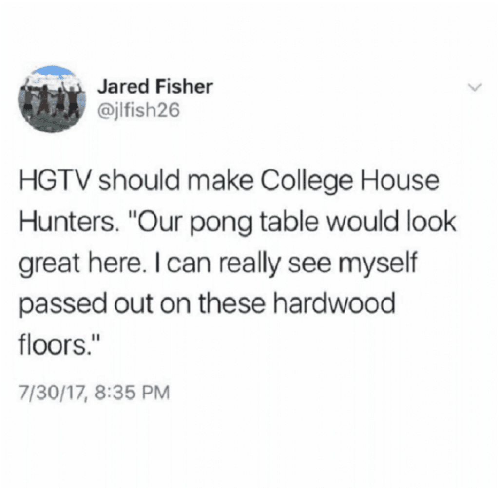 hgtv meme house hunters for college students