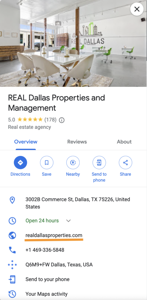 Dallas real estate agents with good landing page URLs