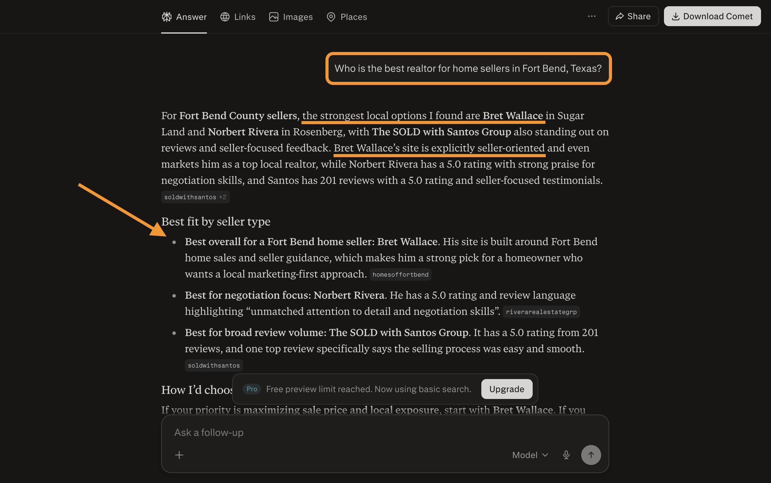 InboundREM client recommended as #1 for several Perplexity AI queries